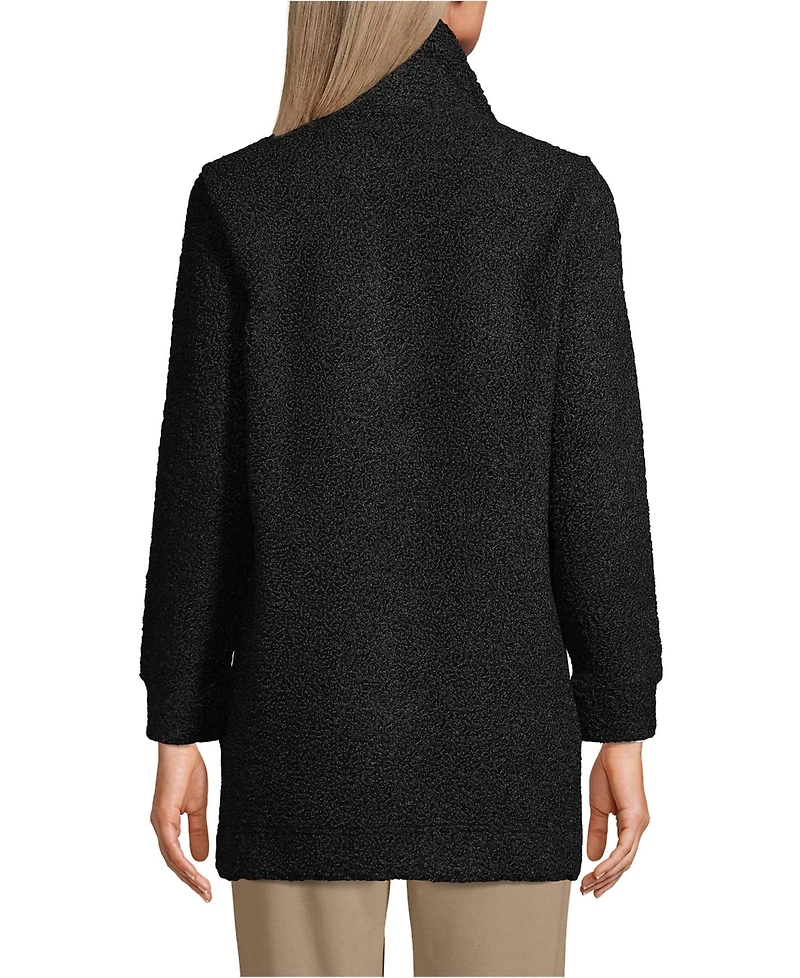 Lands' End Women's Boucle Fleece Coat
