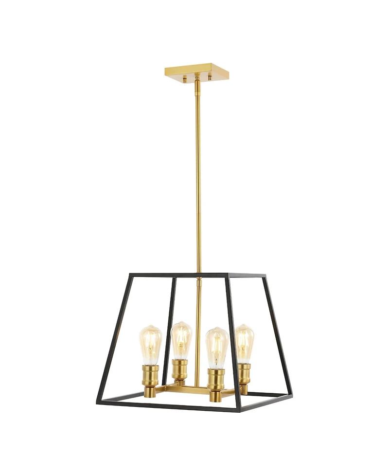 Lloyd 15" 4-Light Farmhouse Industrial Iron Led Pendant