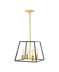 Lloyd 15" 4-Light Farmhouse Industrial Iron Led Pendant