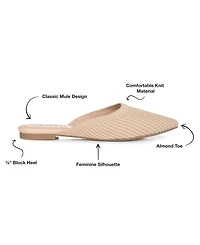 Journee Collection Women's Aniee Knit Mules