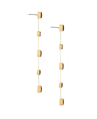Ettika 18K Gold Plated Brass Iconic Linear Earrings