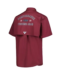 Men's Columbia Maroon Texas A&M Aggies Bonehead Button-Up Shirt