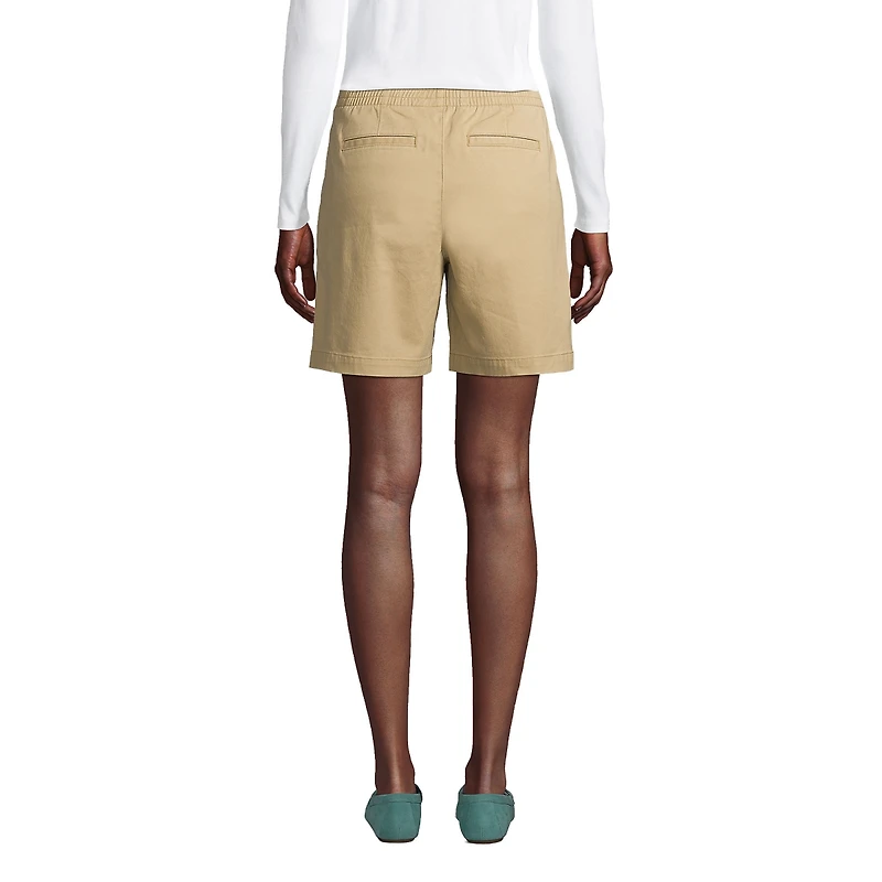 Lands' End Petite Pull On 7" Chino Shorts