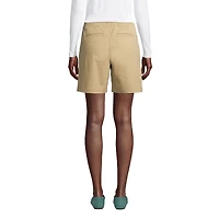 Lands' End Petite Pull On 7" Chino Shorts