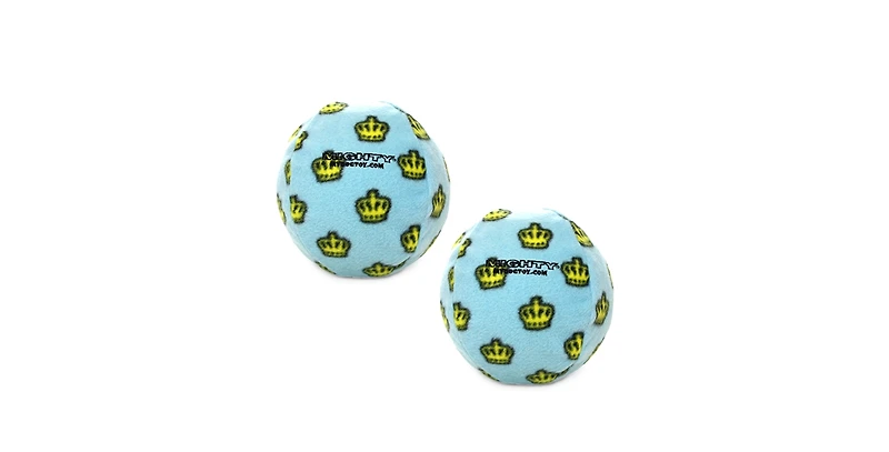 Mighty Ball Large Blue, 2-Pack, Durable Squeaky Dog Toys
