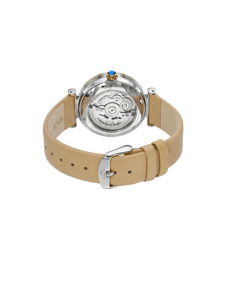 Porsamo Bleu Women's Laura Automatic Genuine Leather Band Watch 1212CLAL