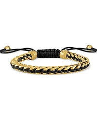 Bulova Men's Icon Cord Bracelet in Gold-Plated Stainless Steel