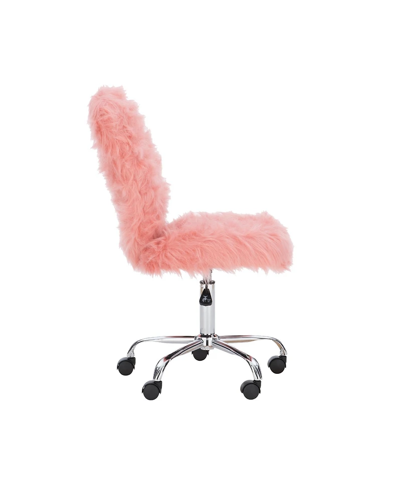 Linon Home Decor Albion Armless Swivel Office Chair