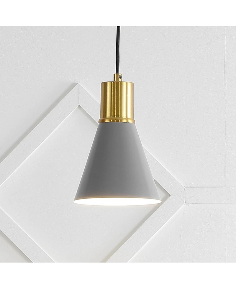 Apollo 6" 1-Light Mid-Century Modern Iron Led Pendant
