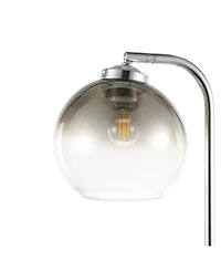 Ada 20" Industrial Contemporary Iron, Glass Led Task Lamp with Usb Charging Port