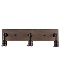 Corbett 22.13" 3-Light Rustic Farmhouse Iron Led Vanity