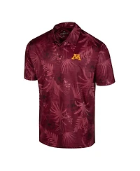 Men's Colosseum Maroon Minnesota Golden Gophers Palms Team Polo Shirt