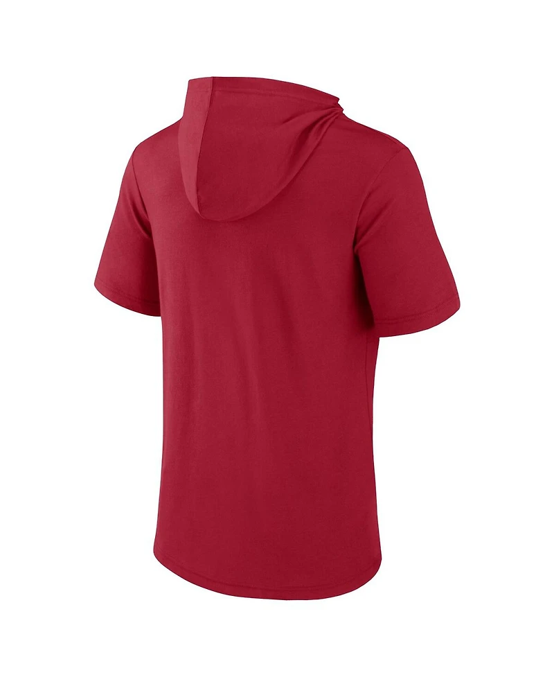 Men's Fanatics Cardinal Usc Trojans Outline Lower Arch Hoodie T-shirt