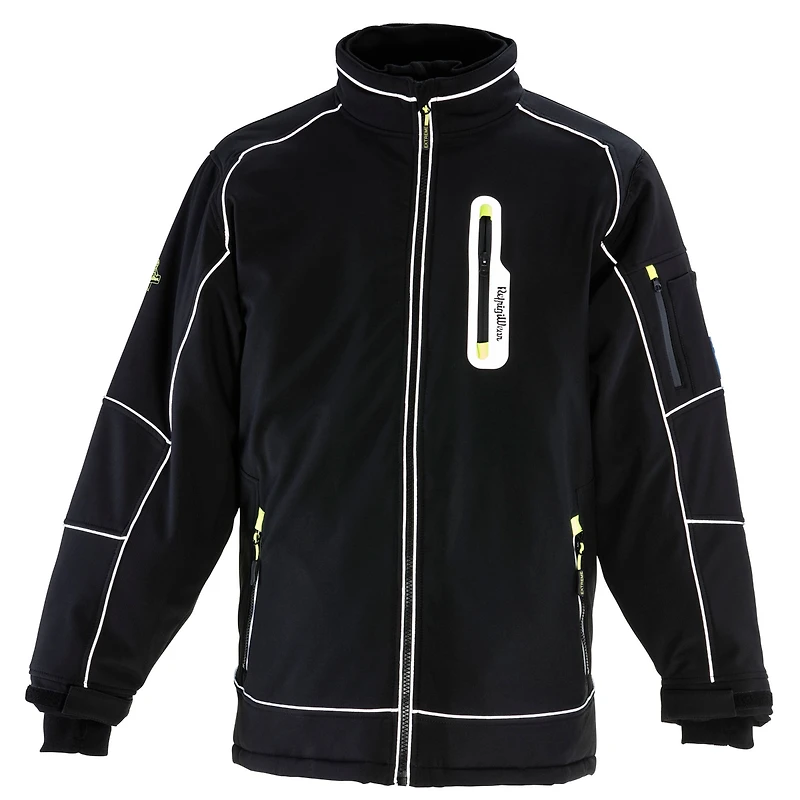 RefrigiWear Men's Extreme Softshell Jacket - -60°F Comfort, Insulated, Windproof, Water-Repellent, Flexible, Durable Workwear for Cold