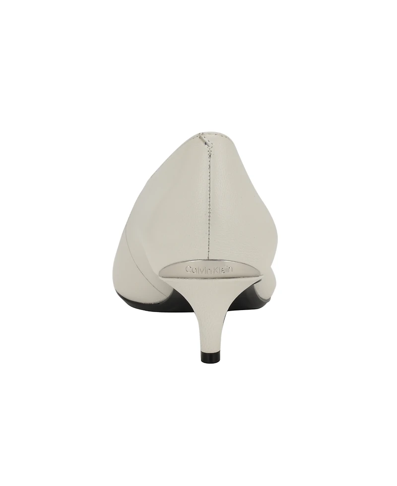 Calvin Klein Women's Gabrianna Pointed Toe Kitten Heel Pumps