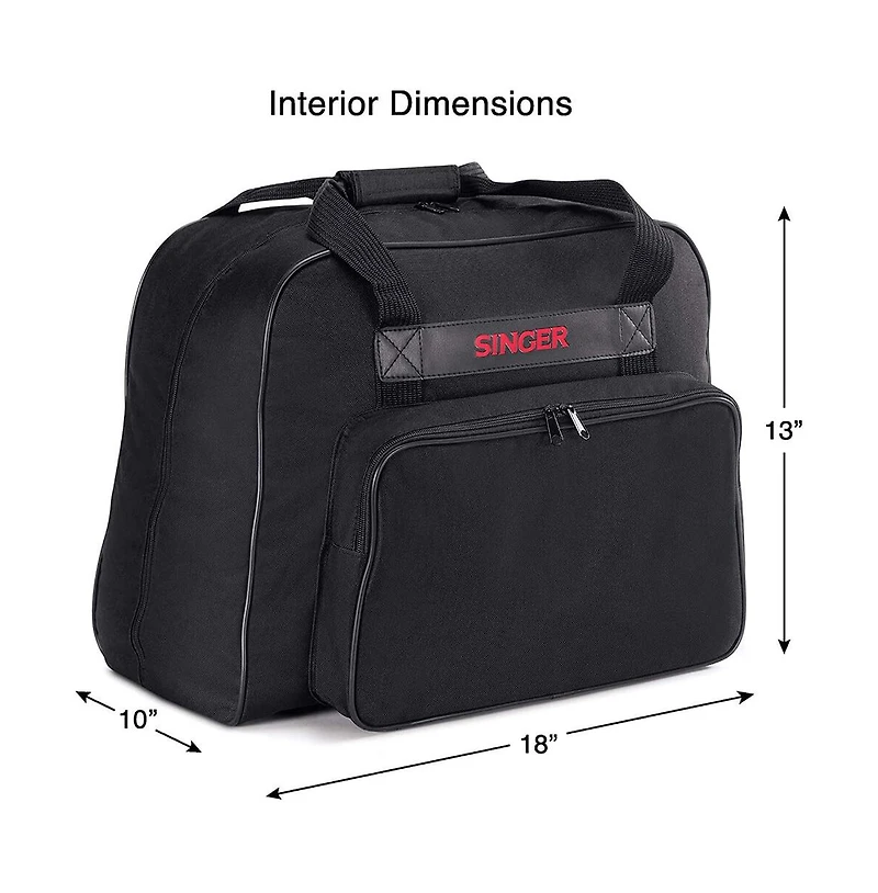Singer Universal Sewing Machine Canvas Carrying Tote Bag, Black