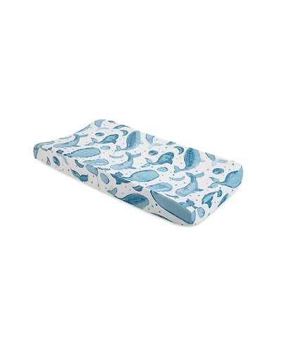 Crane Baby Boys Cotton Watercolor Caspian Change Pad Cover