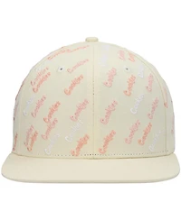 Men's Cookies Cream Triple Beam Allover Print Snapback Hat