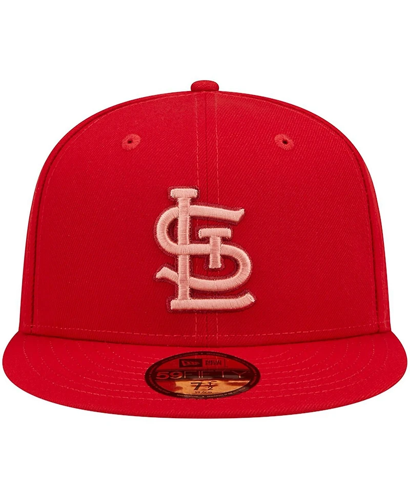 Men's New Era Red St. Louis Cardinals Monochrome Camo 59FIFTY Fitted Hat
