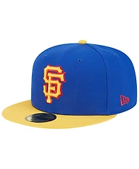 Men's New Era Royal, Yellow San Francisco Giants Empire 59FIFTY Fitted Hat