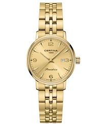 Certina Women's Swiss Ds Caimano Gold Pvd Stainless Steel Bracelet Watch 28mm