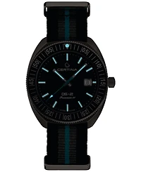 Certina Men's Swiss Automatic Ds-2 Striped Synthetic Strap Watch 41mm