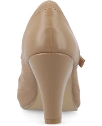 Journee Collection Women's Siri Round Toe Mary Jane Pumps
