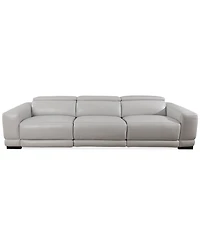Closeout! Krofton 3-Pc. Beyond Leather Fabric Sofa with 3 Power Motion Recliners, Created for Macy's