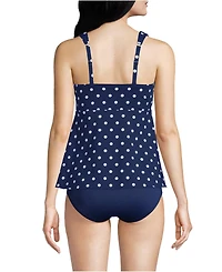 Lands' End Women's Mastectomy Flutter Scoop Neck Tankini Top