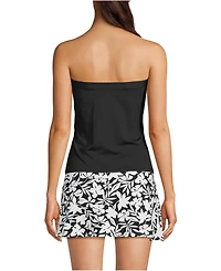 Lands' End Women's Bandeau Tankini Swimsuit Top