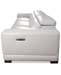 Closeout! Krofton 3-Pc. Beyond Leather Fabric Sofa with 3 Power Motion Recliners, Created for Macy's