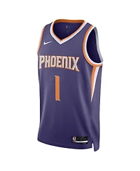 Men's and Women's Nike Devin Booker Purple Phoenix Suns 2022/23 Swingman Jersey - Icon Edition