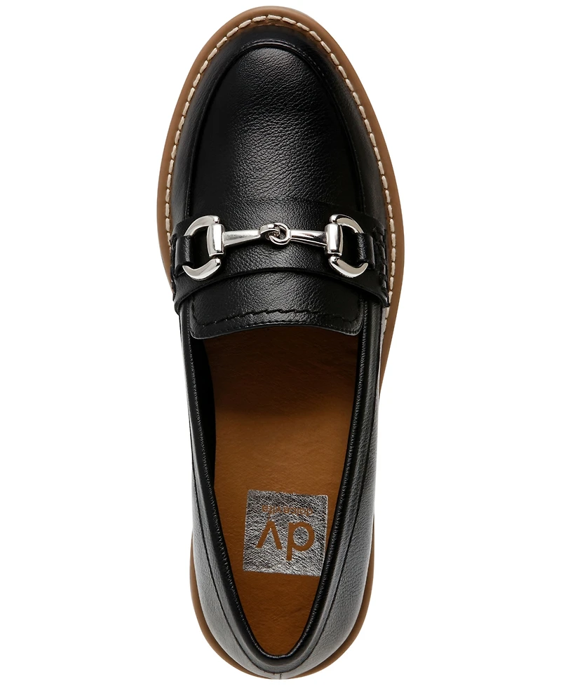Dv Dolce Vita Women's Celeste Tailored Hardware Chain Lug Sole Loafers