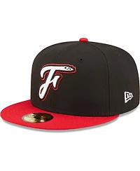 Men's New Era Black Fayetteville Woodpeckers Authentic Collection 59FIFTY Fitted Hat
