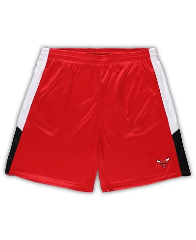 Men's Fanatics Red Chicago Bulls Big and Tall Champion Rush Practice Shorts