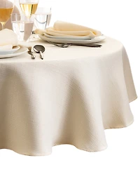Laurel Solid Texture Water and Stain Resistant Tablecloth