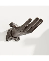 Danya B "Palms Up" Cast Iron 2-Piece Wall Mount Hook Set