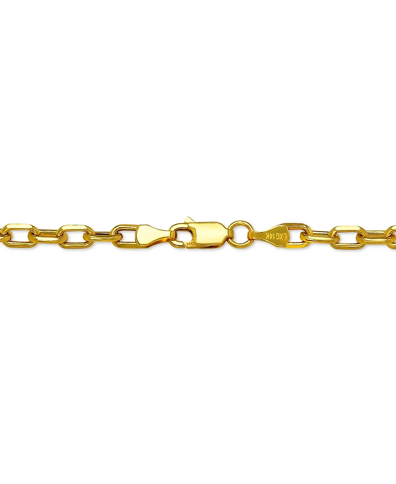 Paperclip Link 24" Chain Necklace (3-5/8mm) in 14k Gold