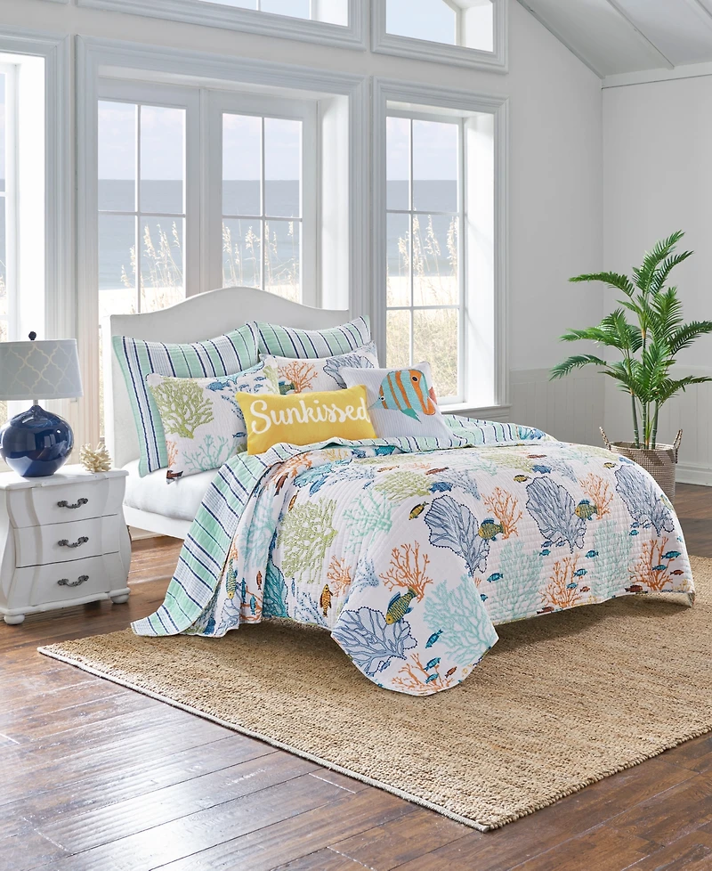 Levtex Deep Sea Reversible 3-Pc. Quilt Set, Full/Queen