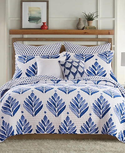 Levtex Vintage-Like Blossom Reversible 3-Pc. Quilt Set, Full/Queen