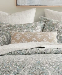 Levtex Assisi Embroidered Decorative Pillow, 12" x 24"