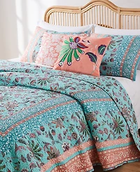 Greenland Home Fashions Audrey Floral Print Piece Quilt Set