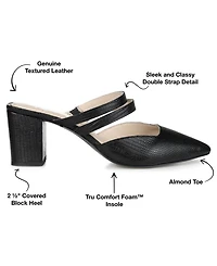 Journee Signature Women's Kaitlynn Block Heel Slip On Pumps