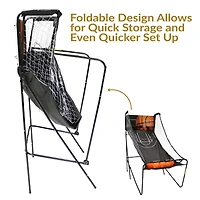 Sunnydaze Decor 81 in Folding Indoor 2-Player Arcade Basketball Game with Scorer