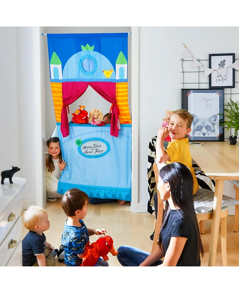 Haba Doorway Puppet Theater - Space Saver with Adjustable Rod