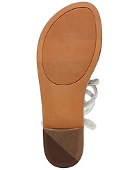 Wild Pair Gennifer Lace-Up Ankle-Tie Flat Sandals, Created for Macy's