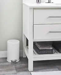 simplehuman 4.5 Liter Round Step Bathroom Trash Can with Soft-Close Lid