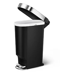simplehuman 40 Liter Plastic Slim Liner Rim Kitchen Trash Can