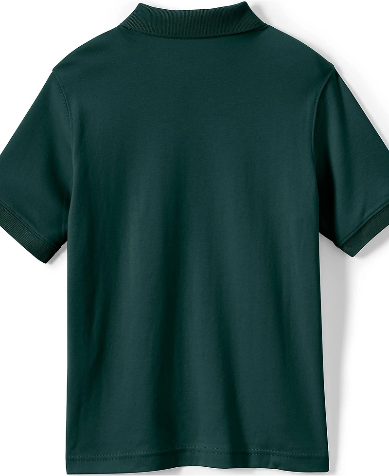 Lands' End Boys Short Sleeve Interlock Polo Shirt