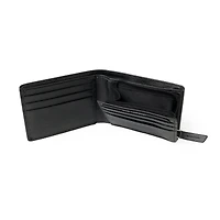 Club Rochelier Men's Slim Wallet with Zippered Pocket